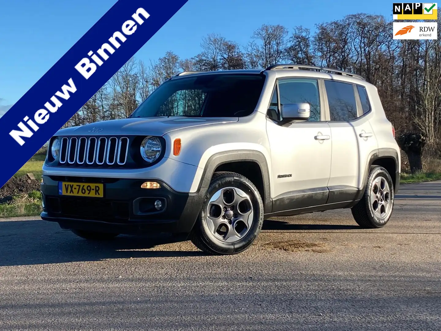 Jeep Renegade 1.4 MultiAir Longitude AIRCO NAP EX BTW KEY-LESS 1 Gris - 1