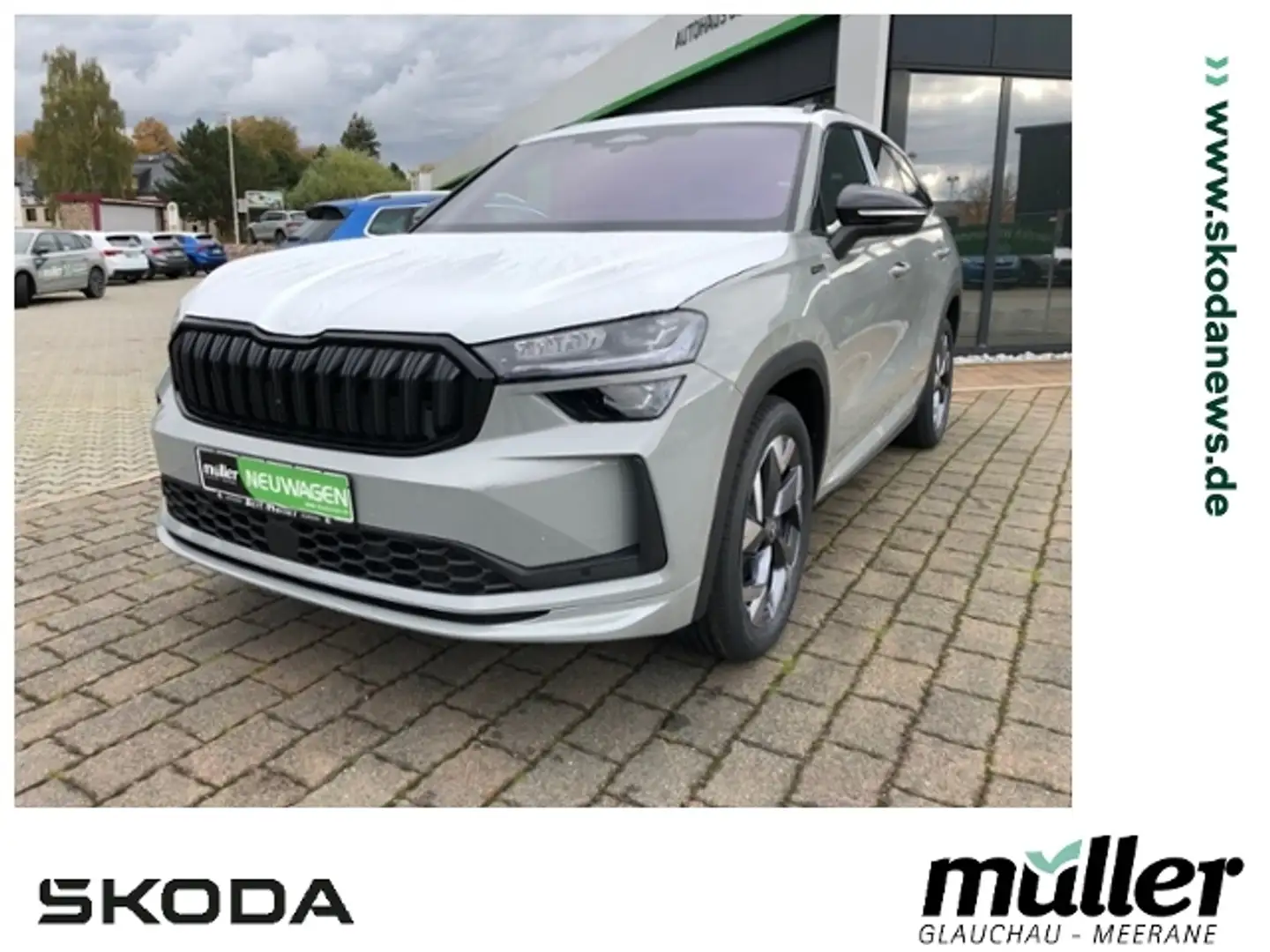 Skoda Kodiaq Sportline 4x4 AHZV Matrix Smartlink Navi Grau - 1