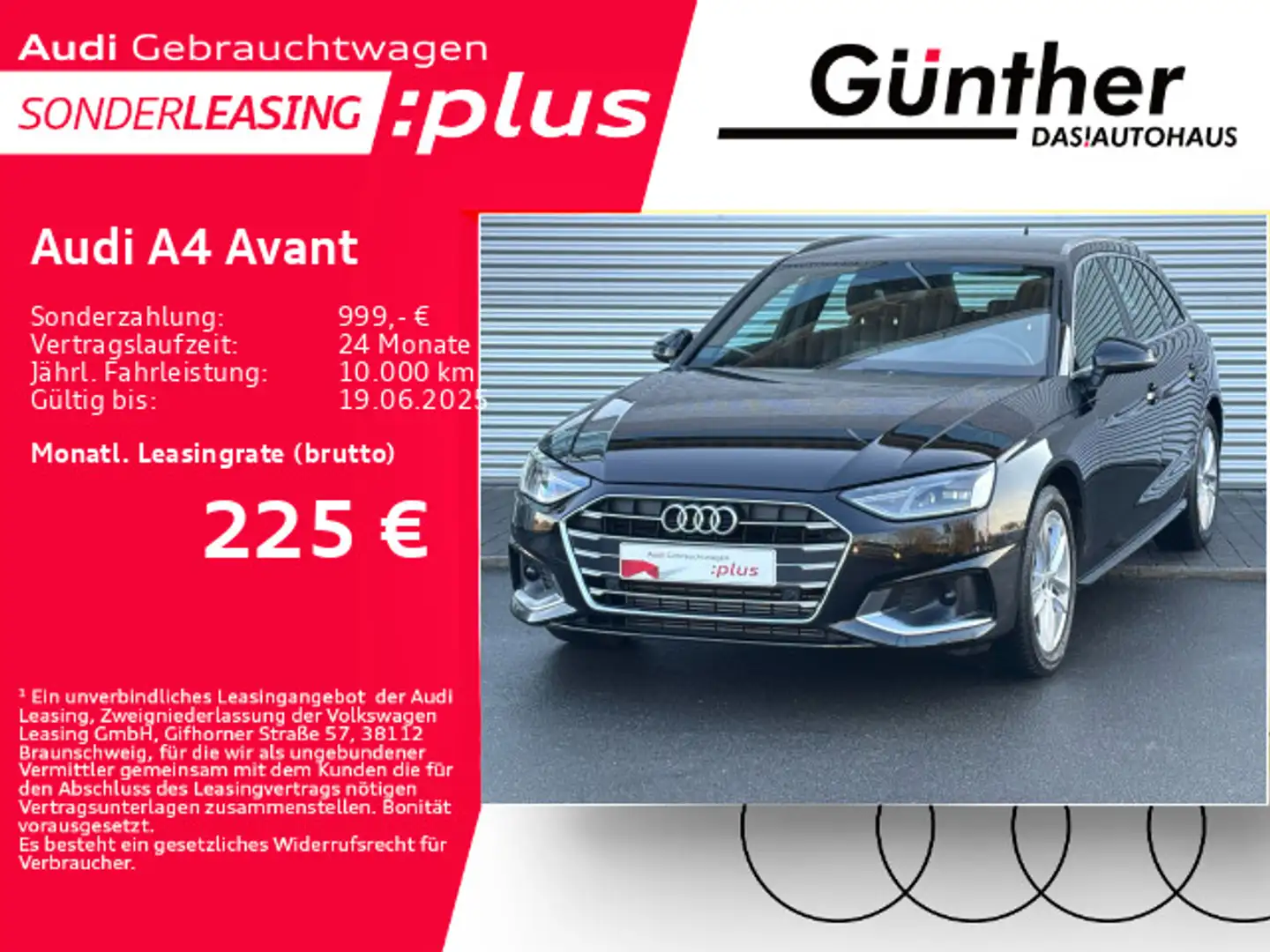 Audi A4 ADVANCED 35 TFSI+KAMERA+LEDER+ACC+VIRTU Schwarz - 1