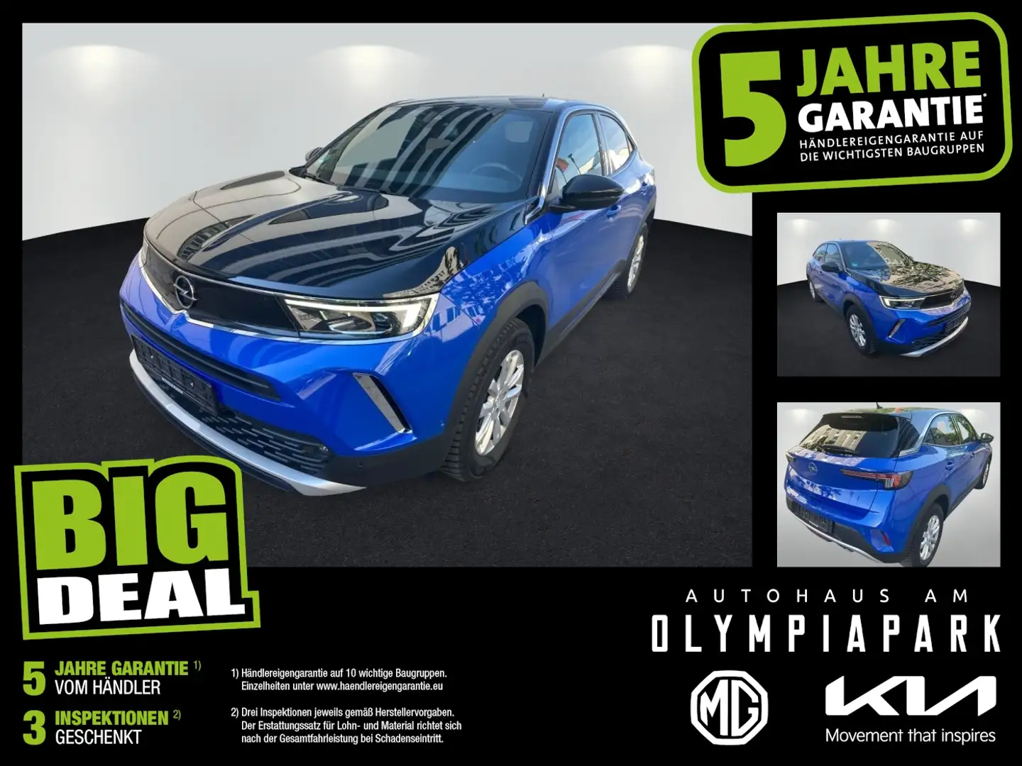 Opel Mokka 1.2 Automatik 130 Voll*Leder*Navi*TopZusand Blau - 1