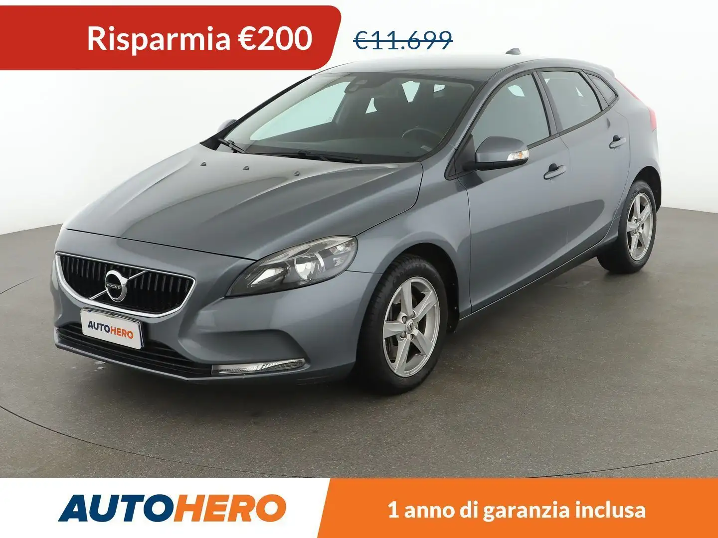 Volvo V40 2.0 D2 Kinetic Grigio - 1