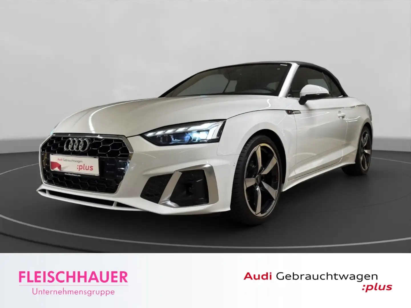 Audi A5 Cabrio 35 TFSI S line MATRIX+AHK+ACC+NAVI+VC+CARPL Weiß - 1