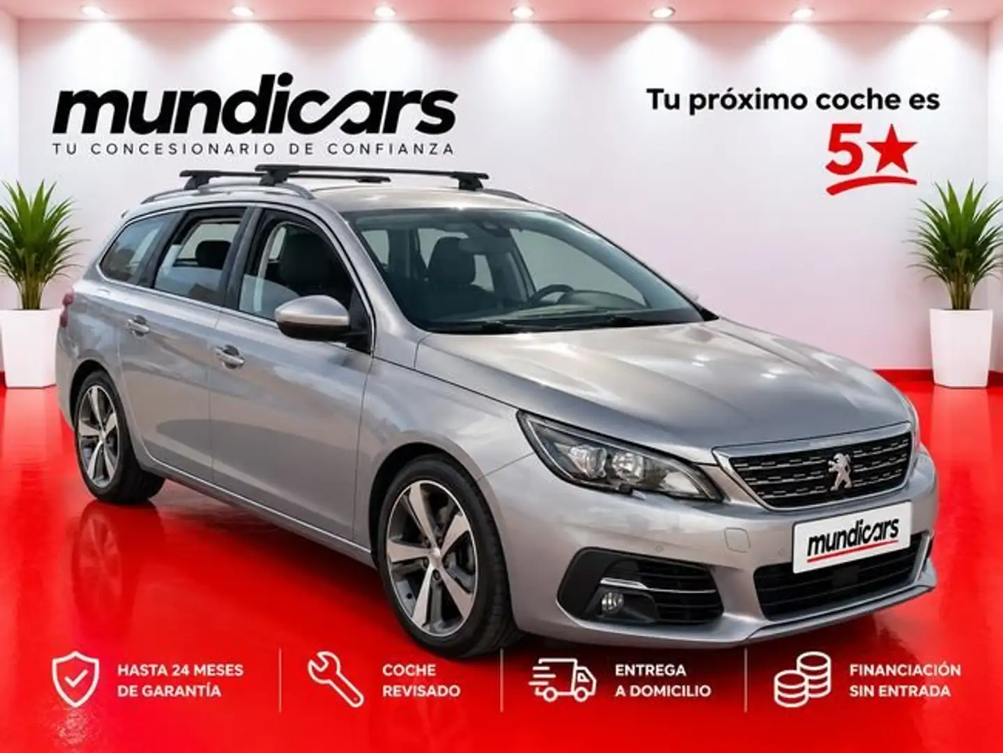 Peugeot 308 SW Allure 1.6 BlueHDI 88KW (120CV) EAT6 Gris - 1