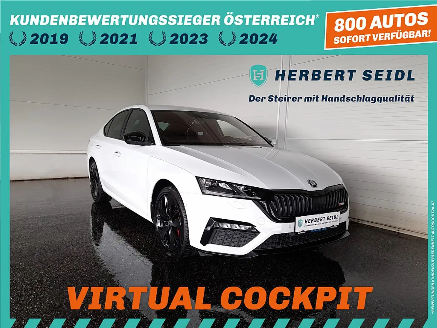 Skoda Octavia LIMO RS IV 150/245 DSG *MATRIX-LED / DCC / HEAD... Weiß - 1