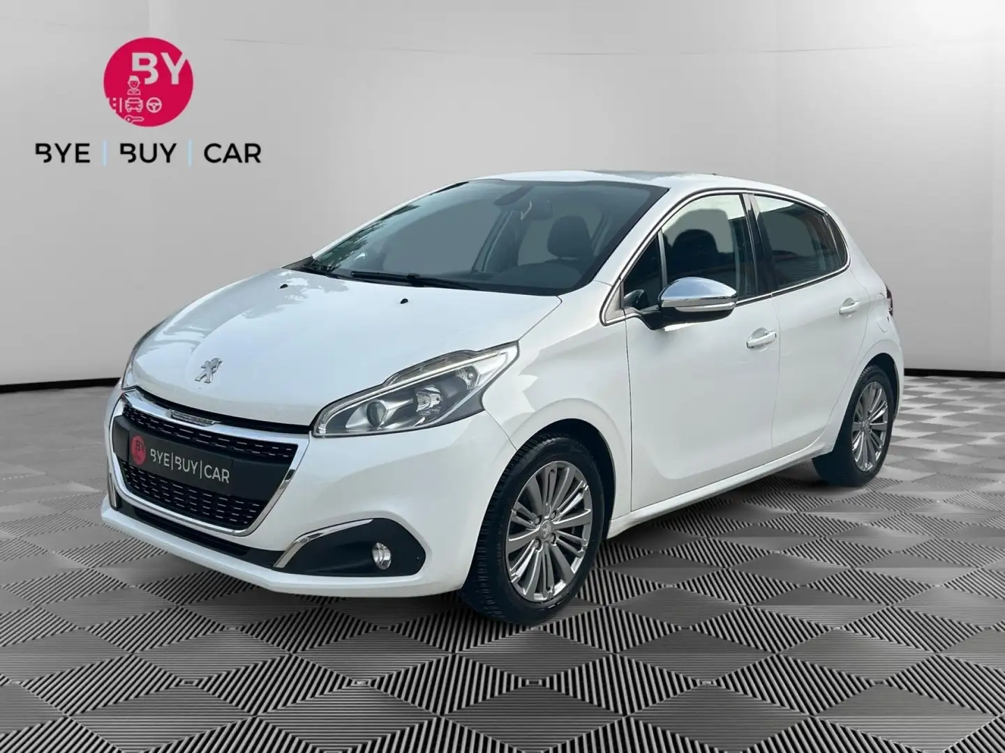 Peugeot 208 ALLURE - 1.6 BlueHDi 100 BVM5 - CarPlay/Distribution OK/Garantie 12 Mois Weiß - 1