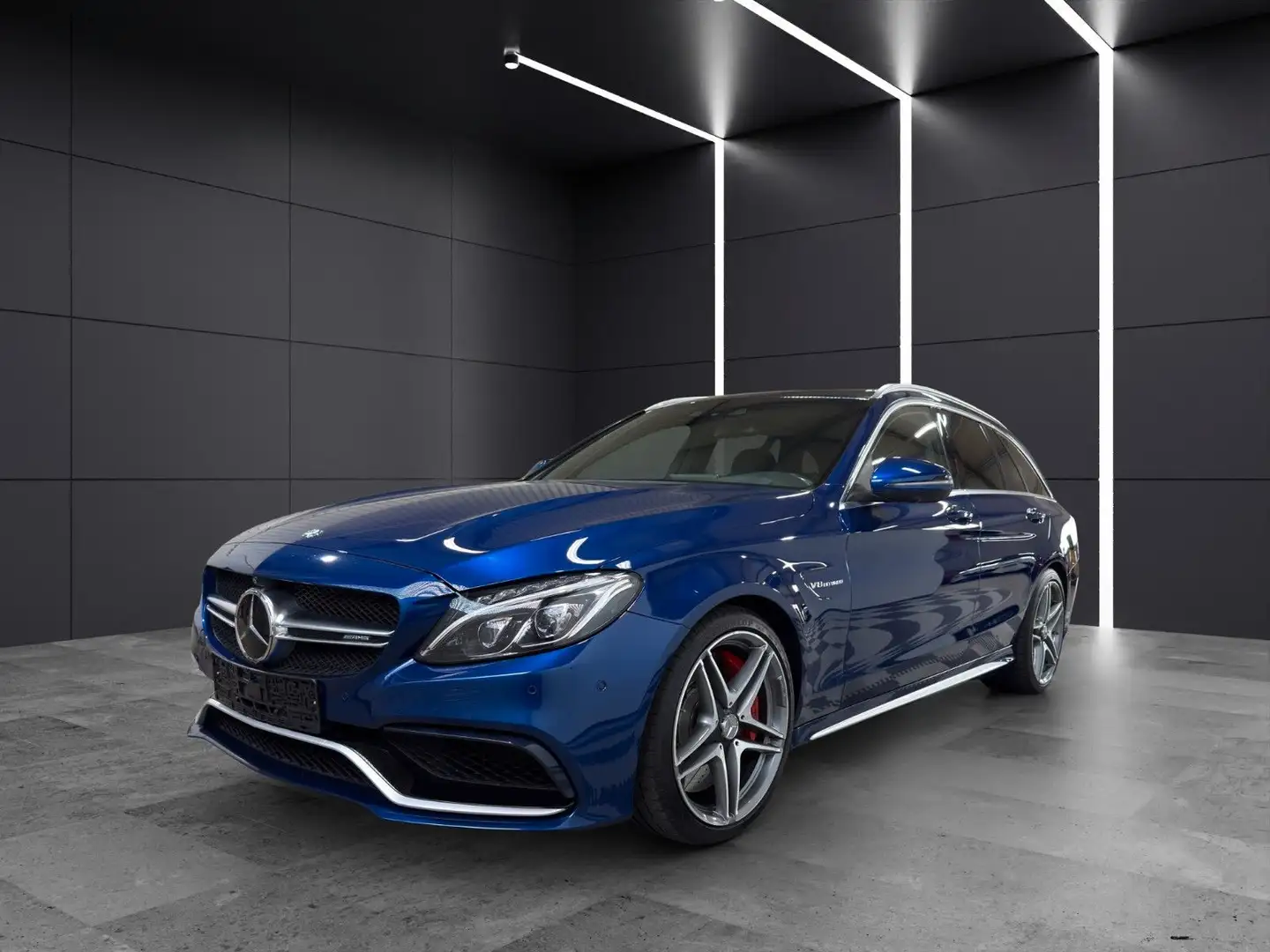 Mercedes-Benz C 63 AMG C 63 S T AMG*Pano*Perf.-Abgas*HeadUp*360" Azul - 1