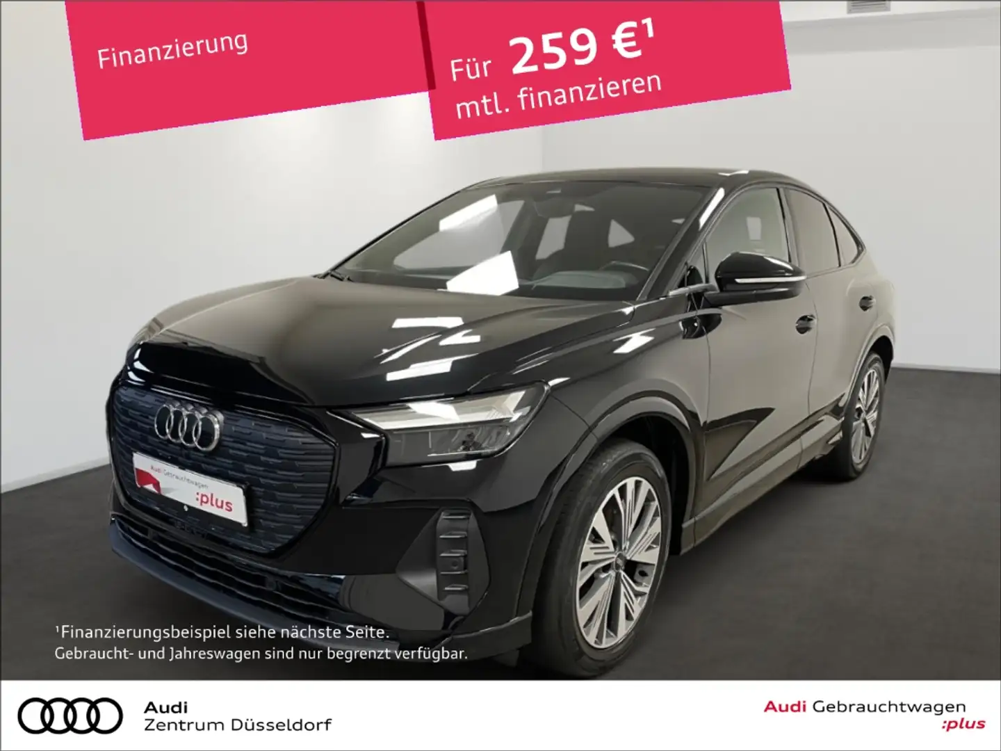 Audi Q4 e-tron Sportback 35 S line KAMERA LED PDC Zwart - 1