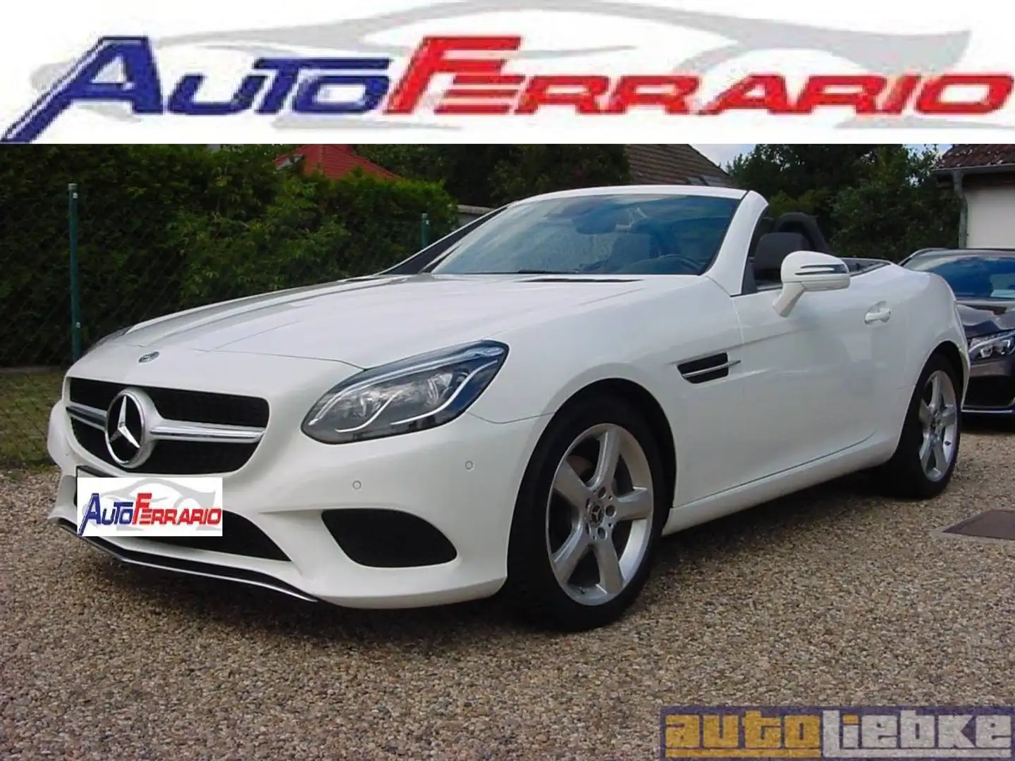 Mercedes-Benz SLC 180 SPORT PELLE NERA SENS PARK DOPPI AIRSCARF FARI LED TAGLIANDI MERCEDES CRUISE CONTROL CERCHI DA 17" GOMME 4 STAGIONI Weiß - 1