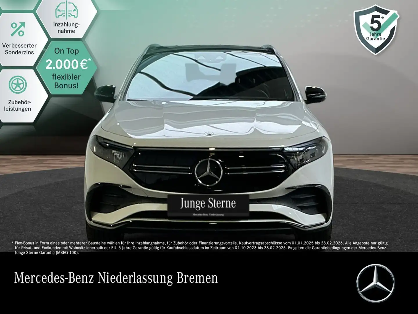Mercedes-Benz EQA 350 4M AMG+NIGHT+20"+PLUS-PAKET+PANO+360+HUD Weiß - 1