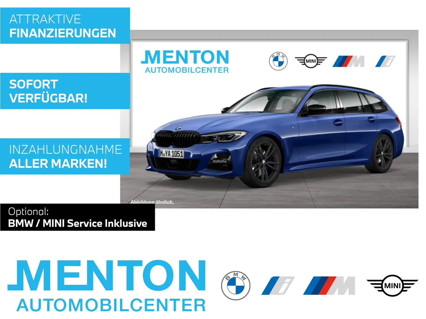 BMW 330 d A M Sport Head-Up HK HiFi DAB Komfortzg. Blau - 1