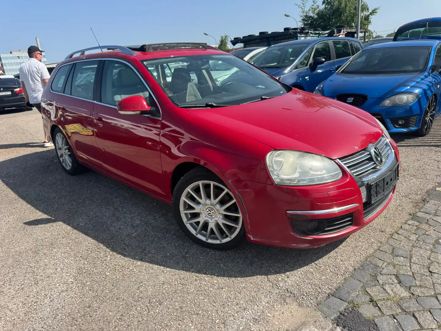 Volkswagen Golf Variant Sportline. 1,4L 170 PS, 17 Zoll Alu. Panorama Piros - 1