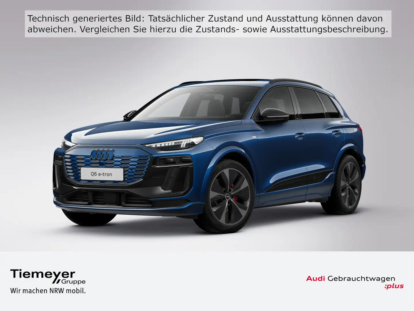 Audi Q6 e-tron Q S LINE EDITION LM21 PANO AHK BuO LUF Blau - 1