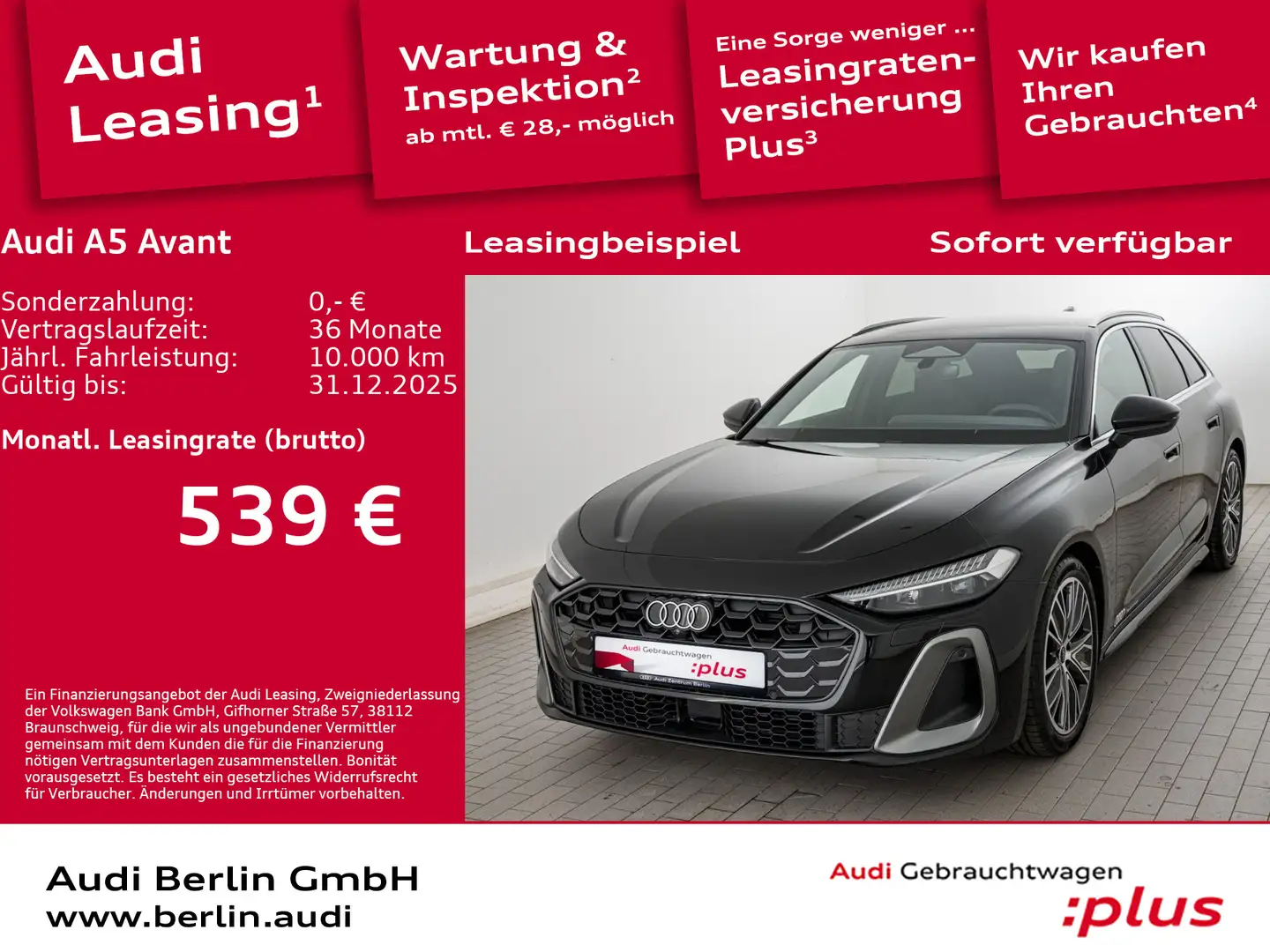 Audi A5 TFSI 150 kW S tronic Schwarz - 1