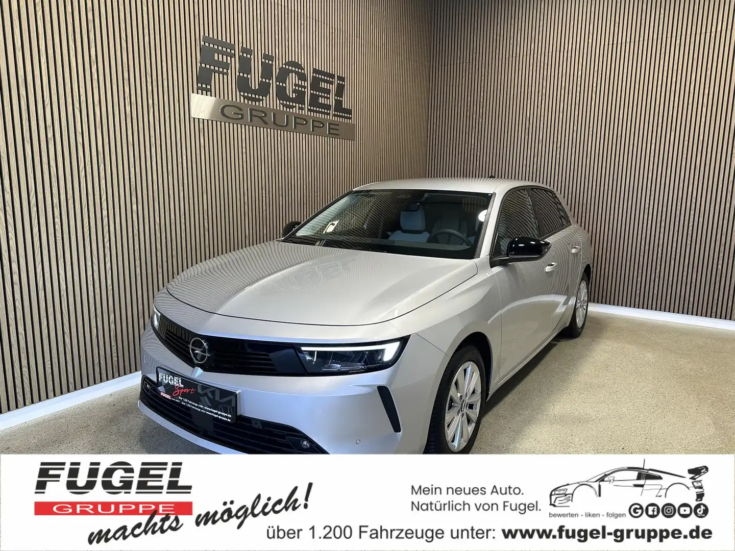 Opel Astra L 1.2 Turbo ELEGANCE LED|SHZ|NAVI|180° Argent - 1