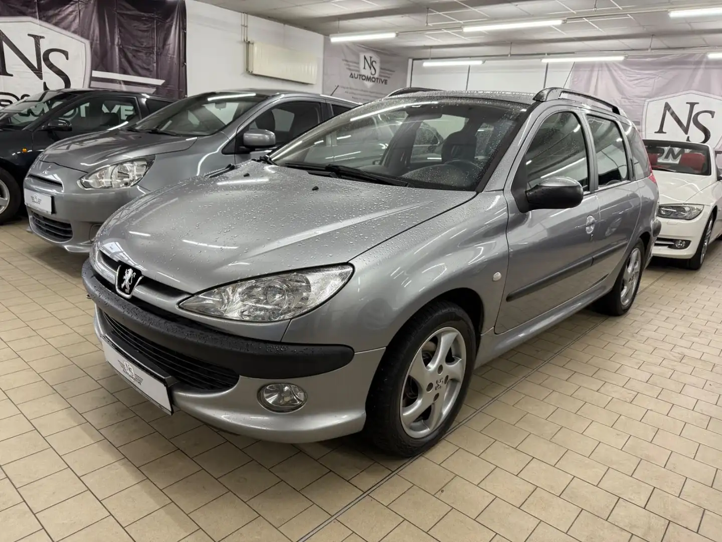 Peugeot 206 SW 1.6 *Klimaauto.*Vollleder*SHZ*TÜV NEU* Grau - 2