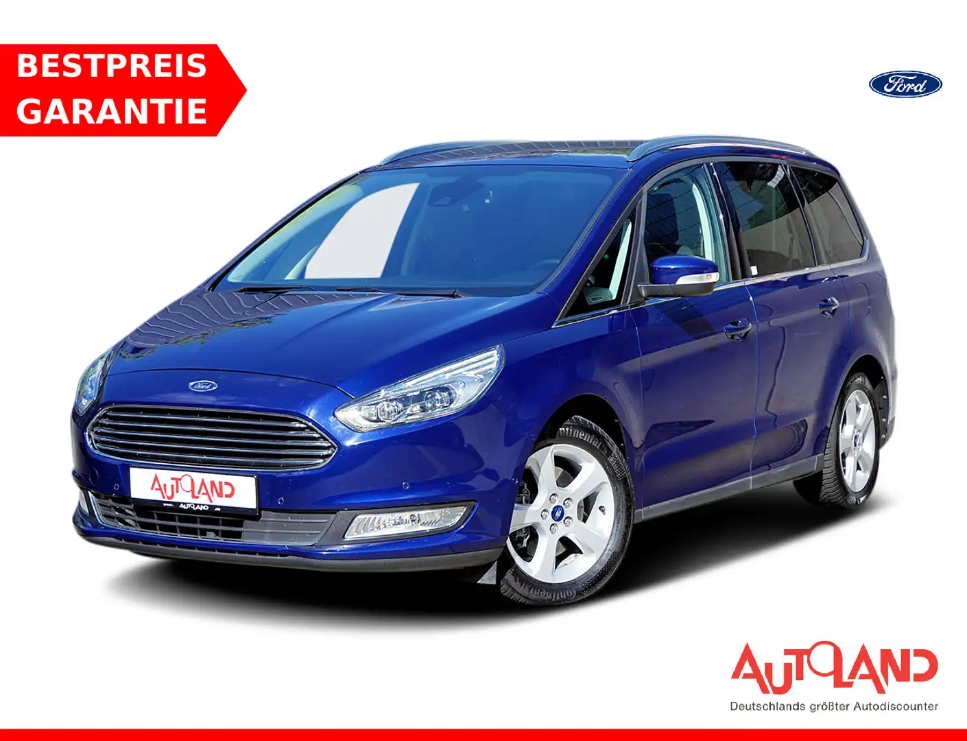 Ford Galaxy 2.0 TDCi Titanium LED Navi ACC AHK Kamera Blau - 1