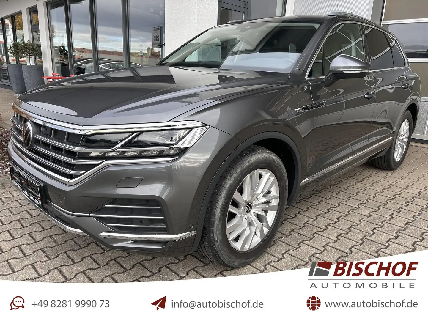 Volkswagen Touareg Elegance 4M 3.0 TDI AHK Matrix STHZ ACC Gris - 1