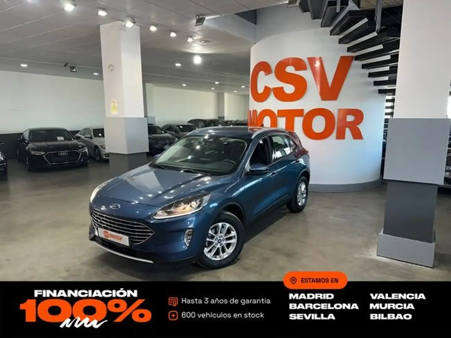 Ford Kuga 2.5 Duratec FHEV Titanium AWD Aut. Bleu - 1