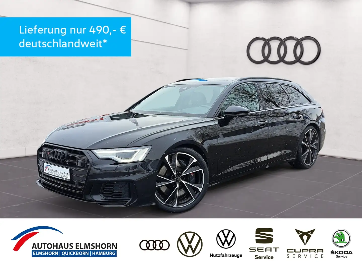 Audi S6 Avant TDI quattro tiptr. AHK PANO NAV KAM HEAD TO Schwarz - 1