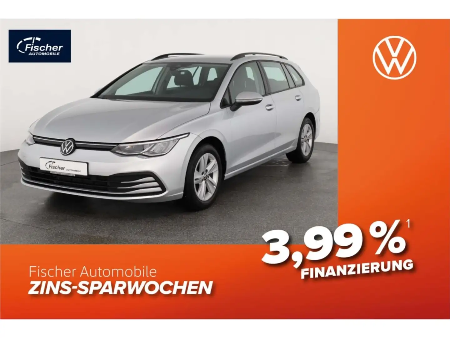 Volkswagen Golf Variant 1.5 eTSI Life DSG AHK/NAV/LED/SH Silber - 1