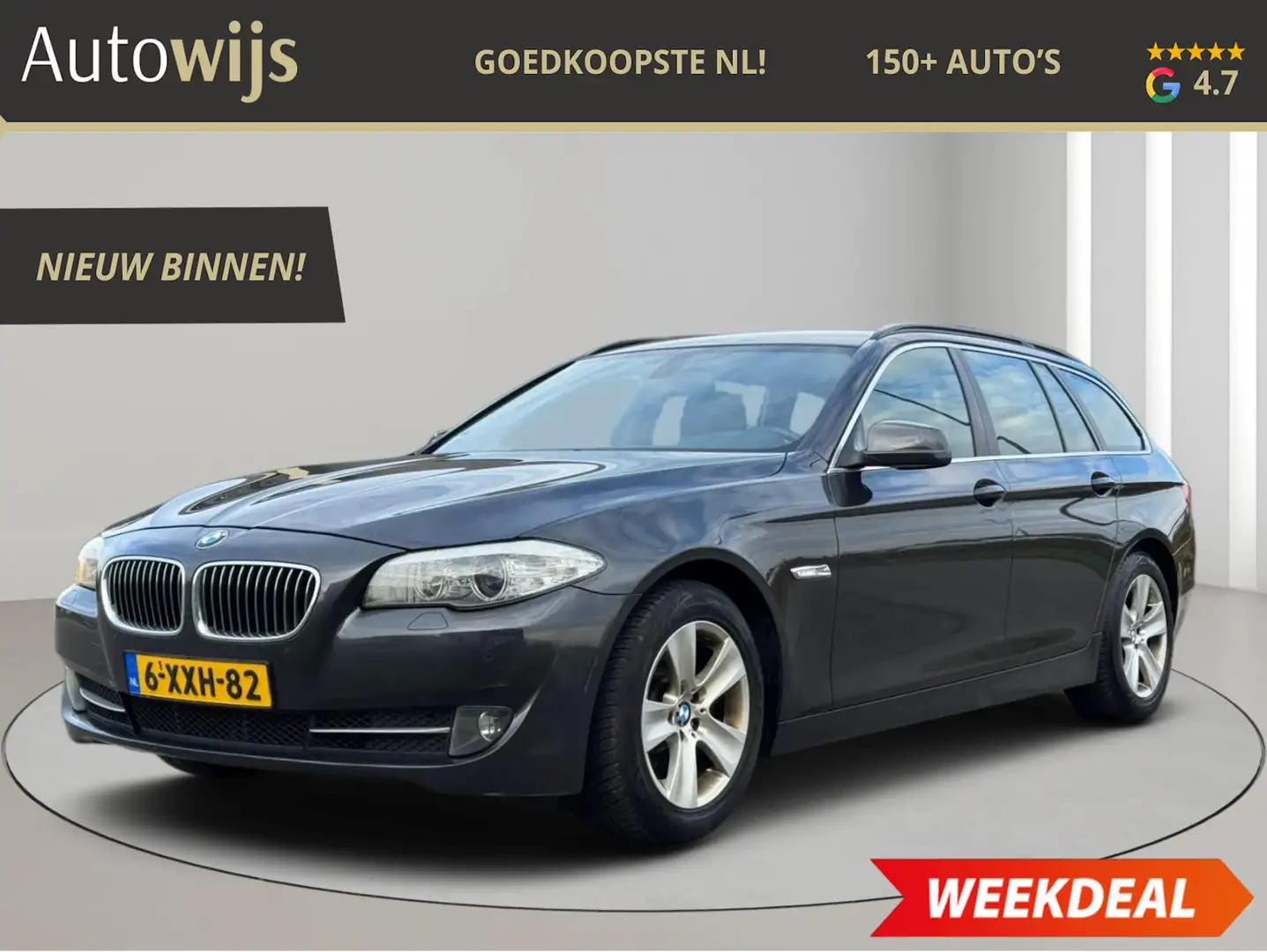 BMW 520 5-serie Touring 520d High Executive|NAVI|TREKHAAK| Grigio - 1