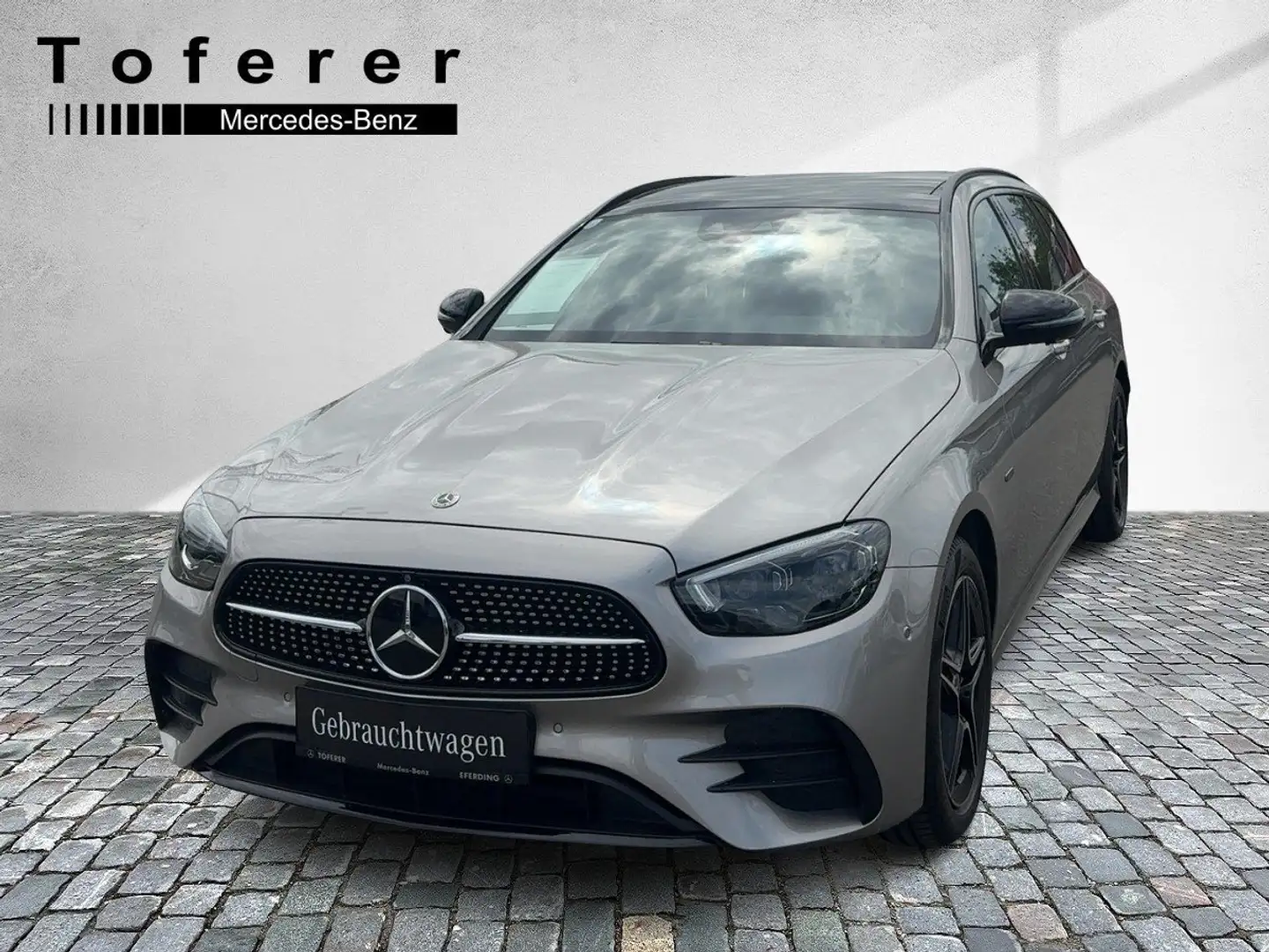 Mercedes-Benz E 300 de T-Modell PTS Shz FAP eHeck Ambi AMG Pano Silber - 1