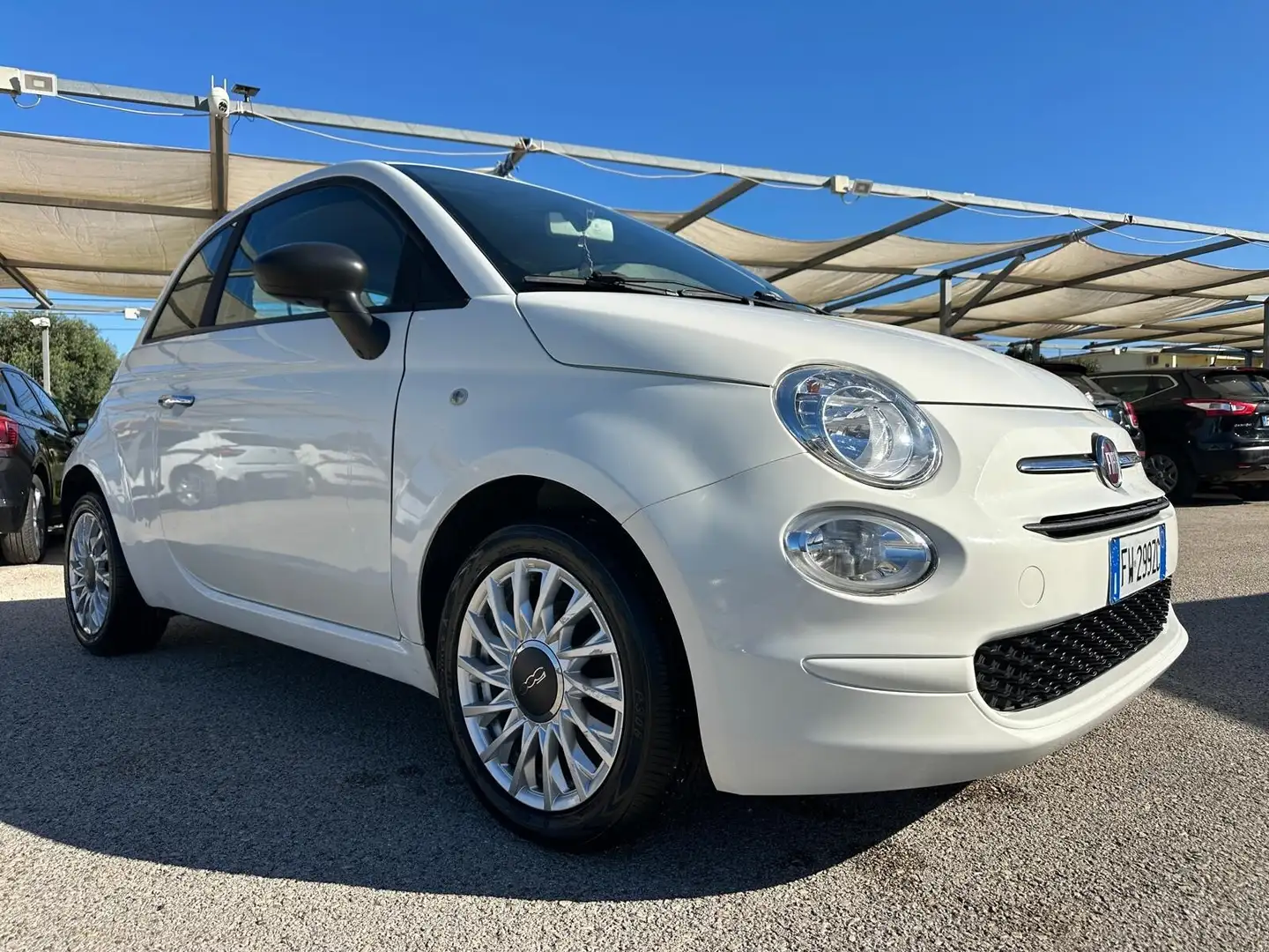 Fiat 500 500 1.2 Lounge Blanc - 1