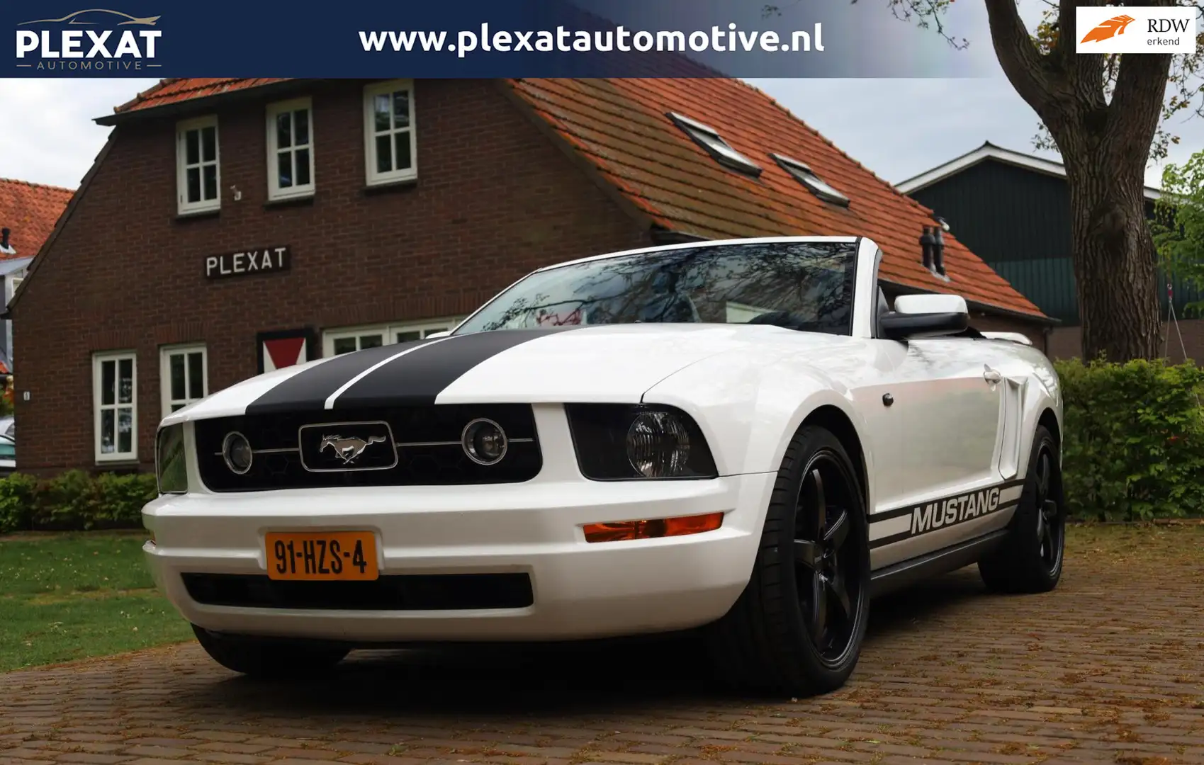 Ford Mustang USA 4.0 V6 Aut. | Clean Title | Leder | 19 Inch | Blanco - 1