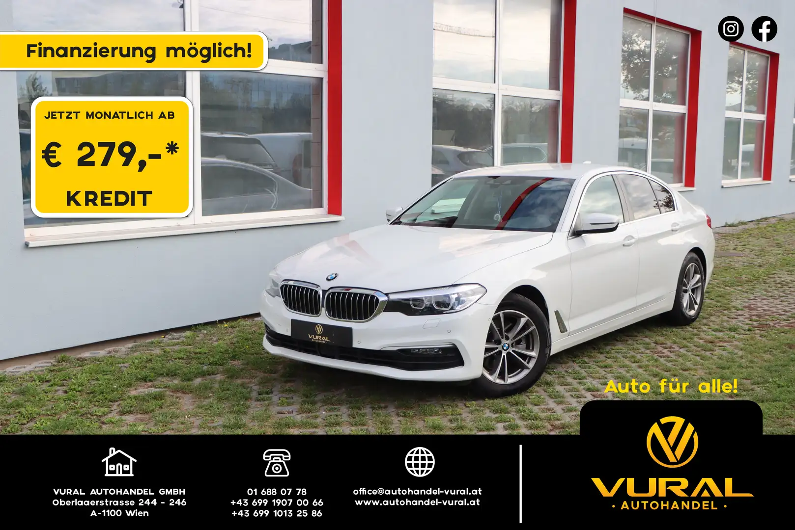 BMW 520 d | KAMERA | NAVI | ACC | LED | Blanc - 1