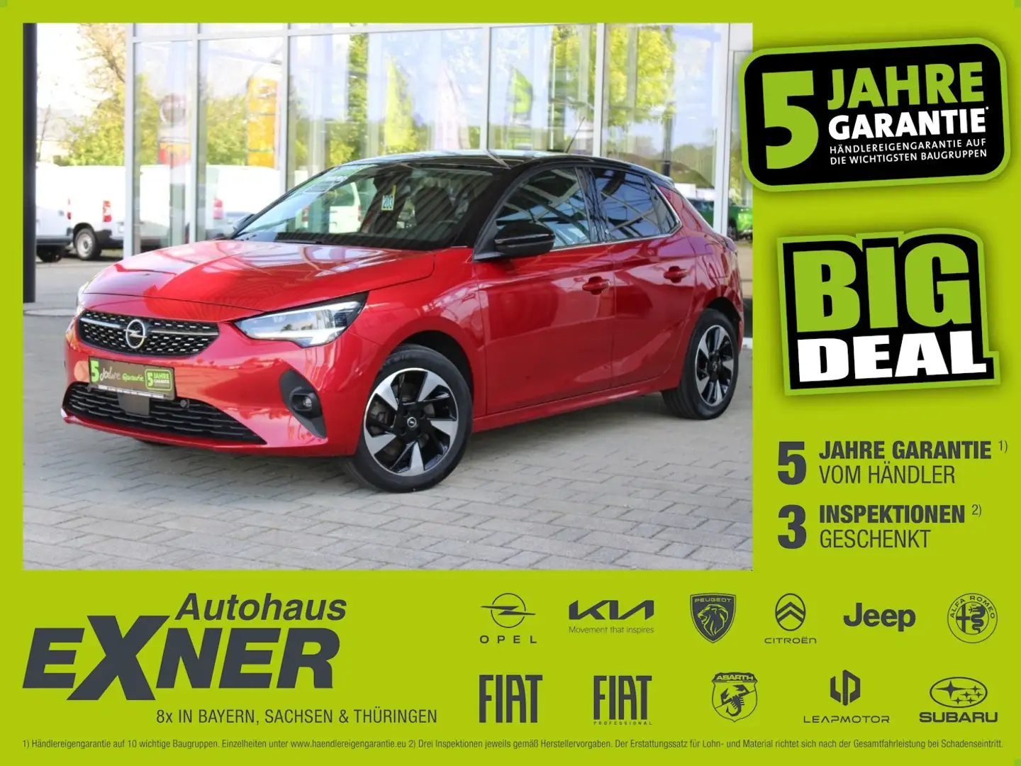 Opel Corsa-e ELEGANCE Inkl. Batteriezertifikat Rot - 1