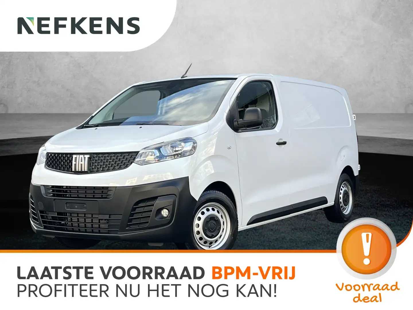 Fiat Scudo 2.0 Diesel 145pk L2H1 | 3pers. | GEEN BPM | € 6.00 Wit - 1