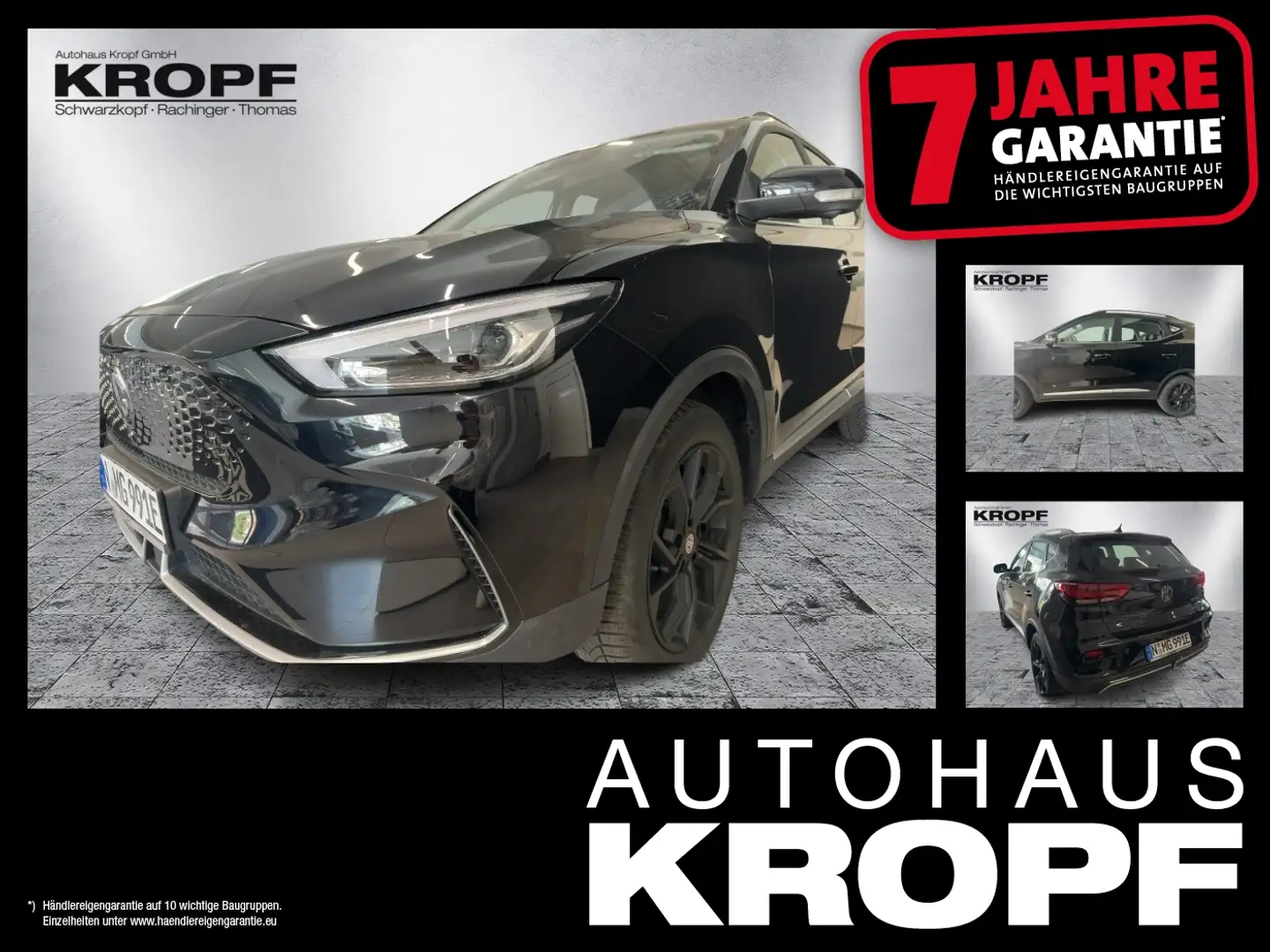 MG ZS EV Elektromotor Maximal Luxury Pano SpurH LM Schwarz - 1