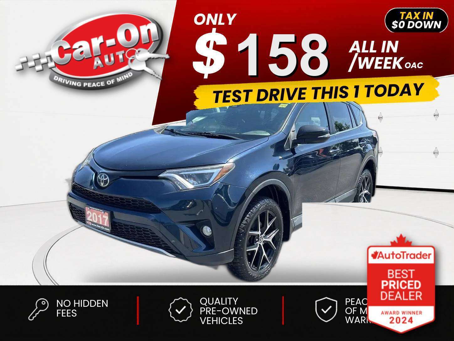 Blue 2017 Toyota RAV4 SUV / Crossover All-Wheel Drive Automatic