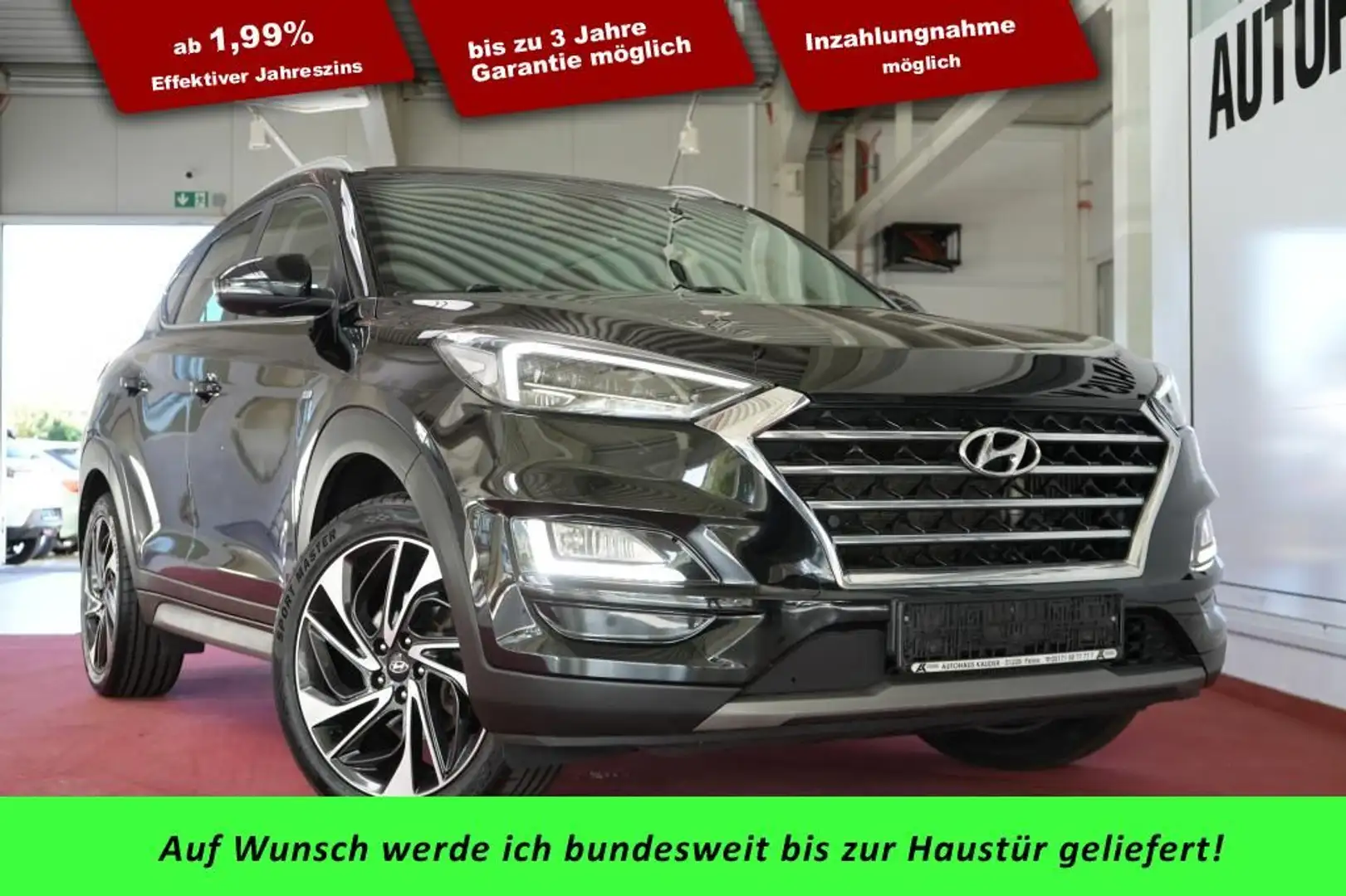Hyundai TUCSON 1.6 CRDI 48V PREMIUM *LED*Navi*Kamera* Zwart - 1