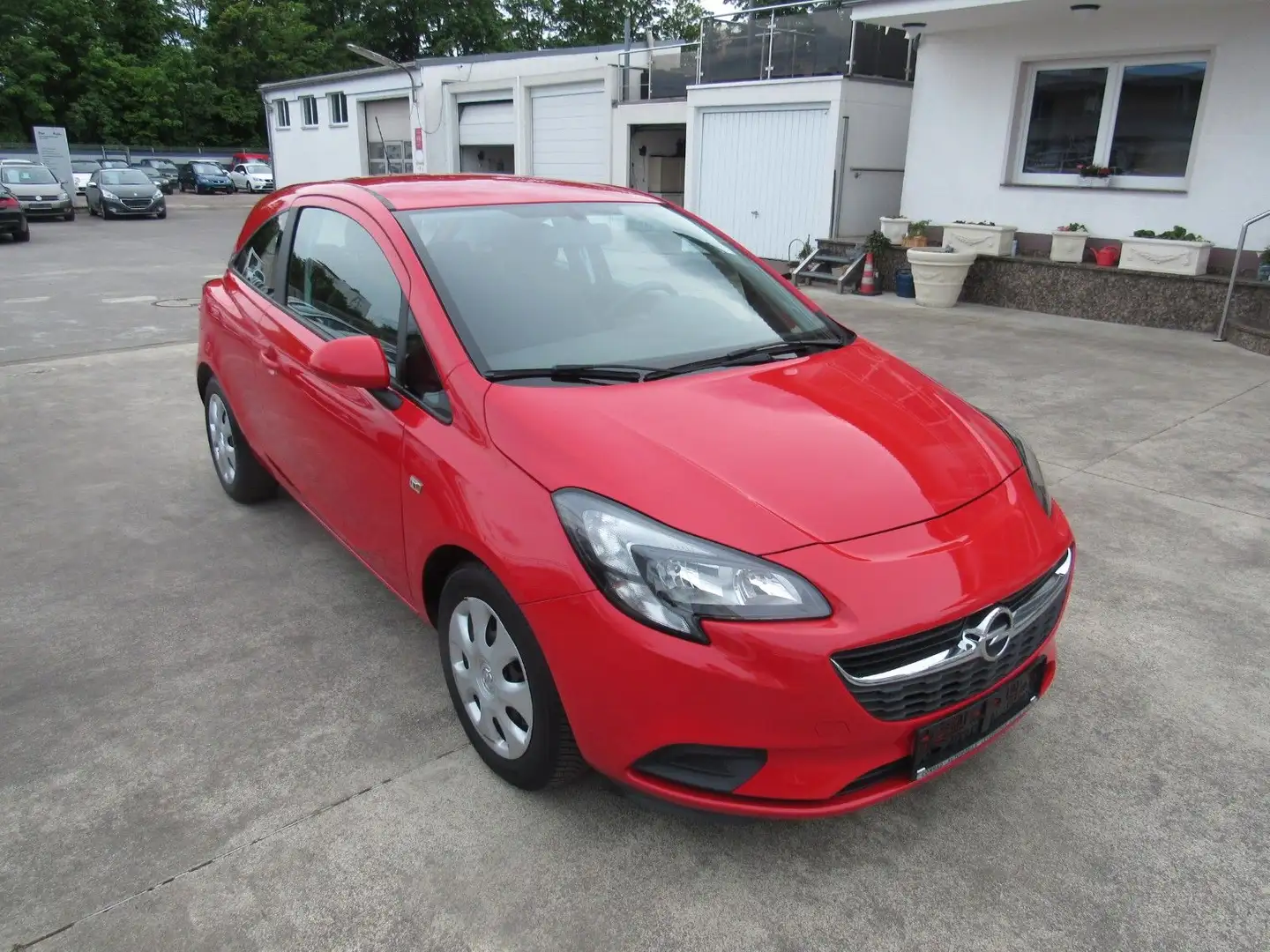 Opel Corsa E Edition,KLIMA,SITZHEIZUNG,74000 KM. Rojo - 2