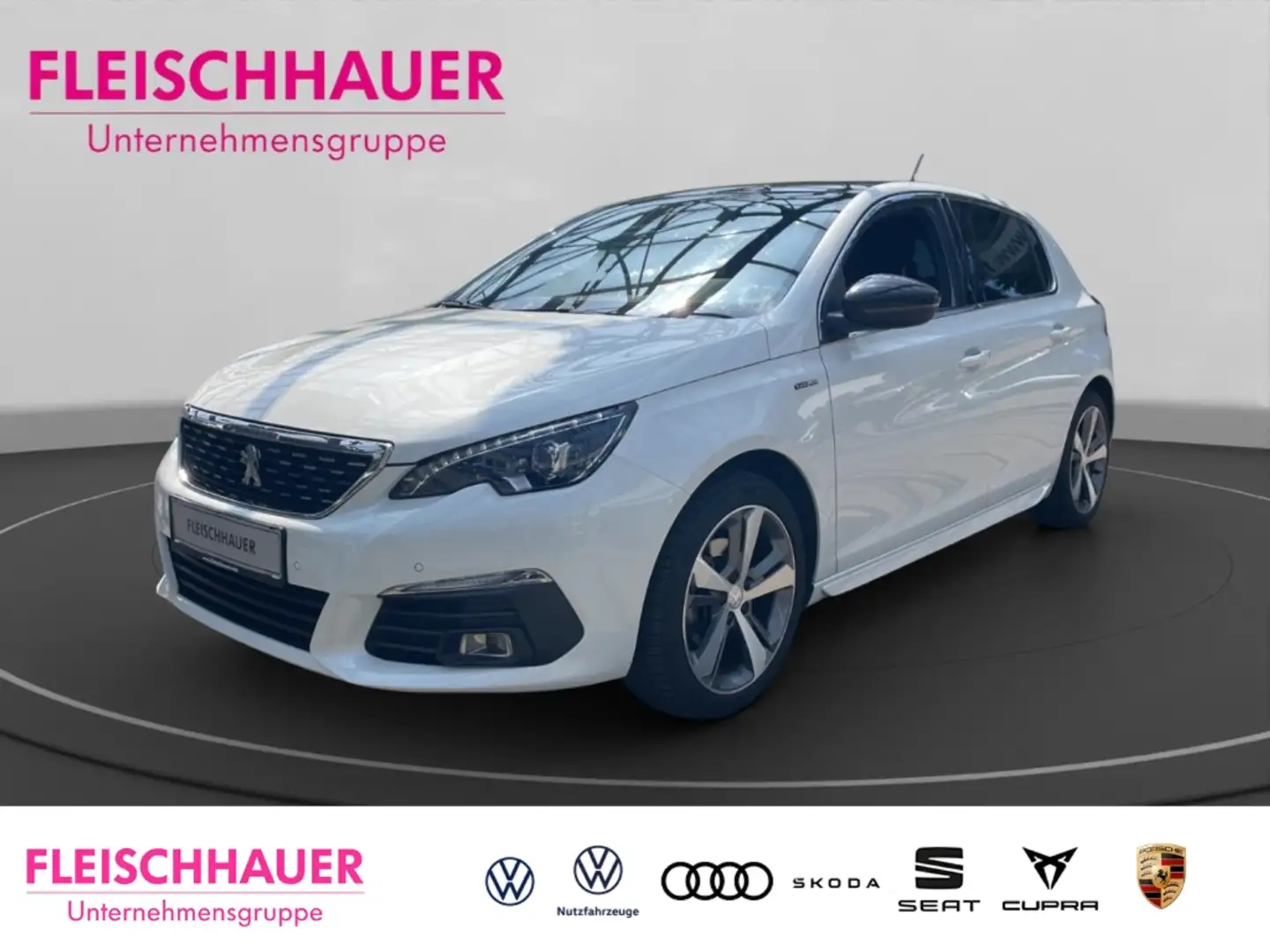 Peugeot 308 GT Line Allure 1.2 e-THP PureTech 130 Panorama Nav Blanc - 1