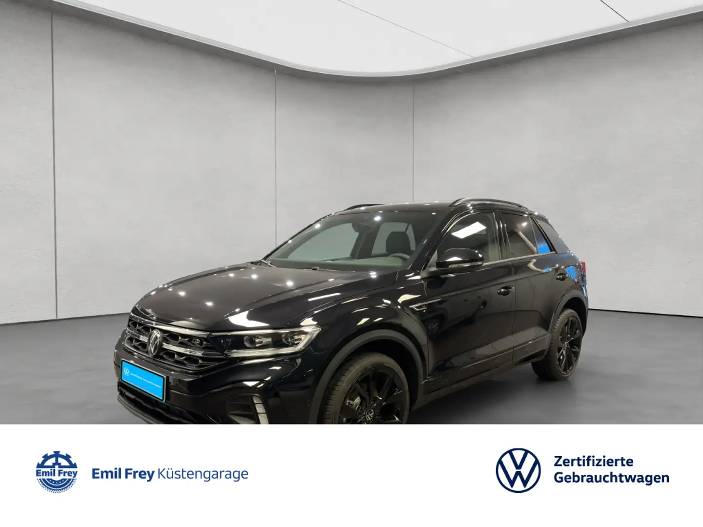 Volkswagen T-Roc 1.5 TSI DSG R-Line Pano Black Style RFK AC Schwarz - 1