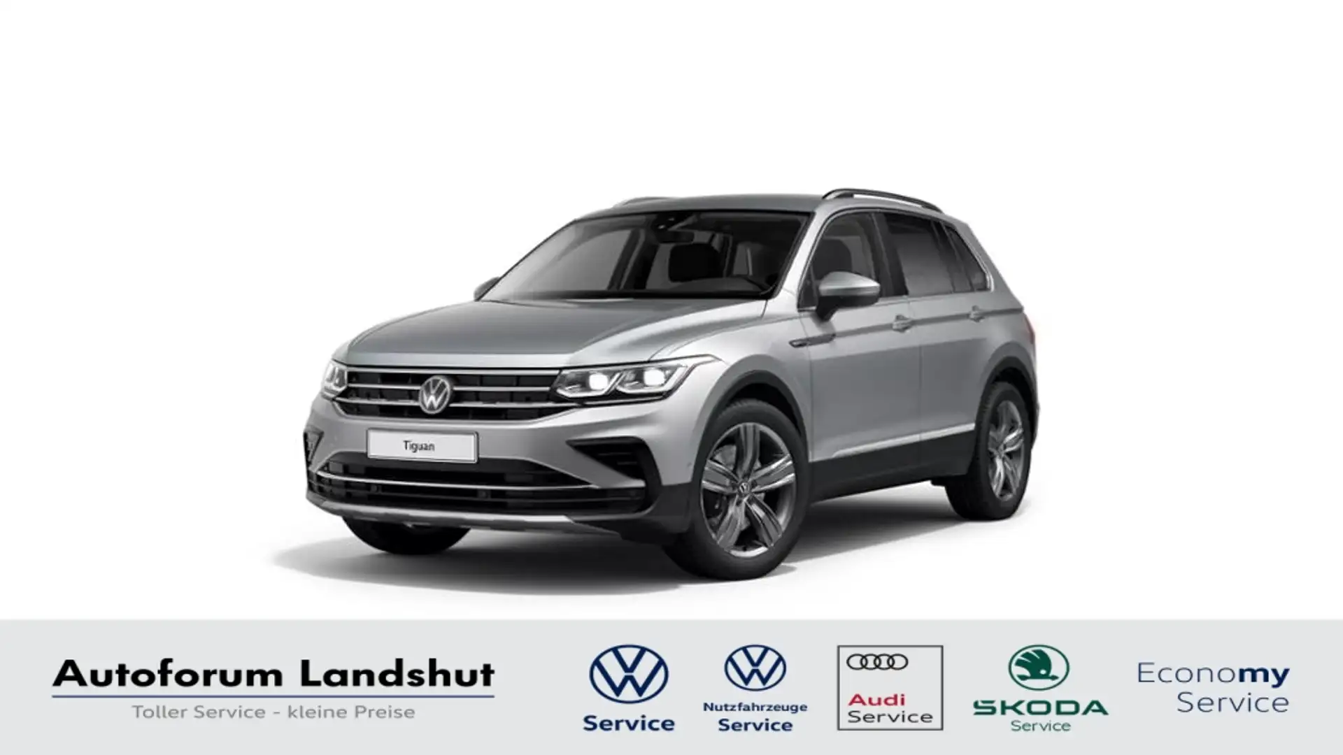Volkswagen Tiguan 2.0 TDI Elegance 4M MATRIX/STAHZG/DCC/ACC Silber - 1