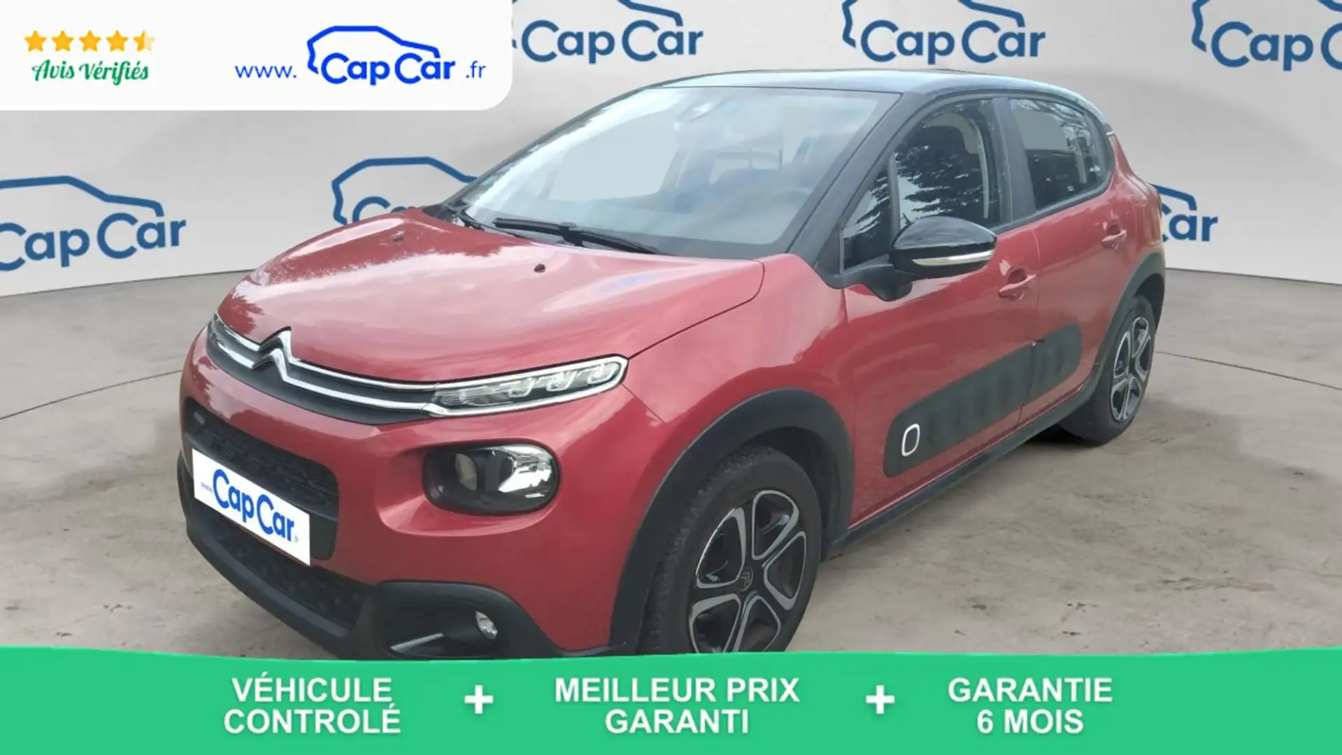 Citroen C3 III 1.2 PureTech 82 Shine Rouge - 1