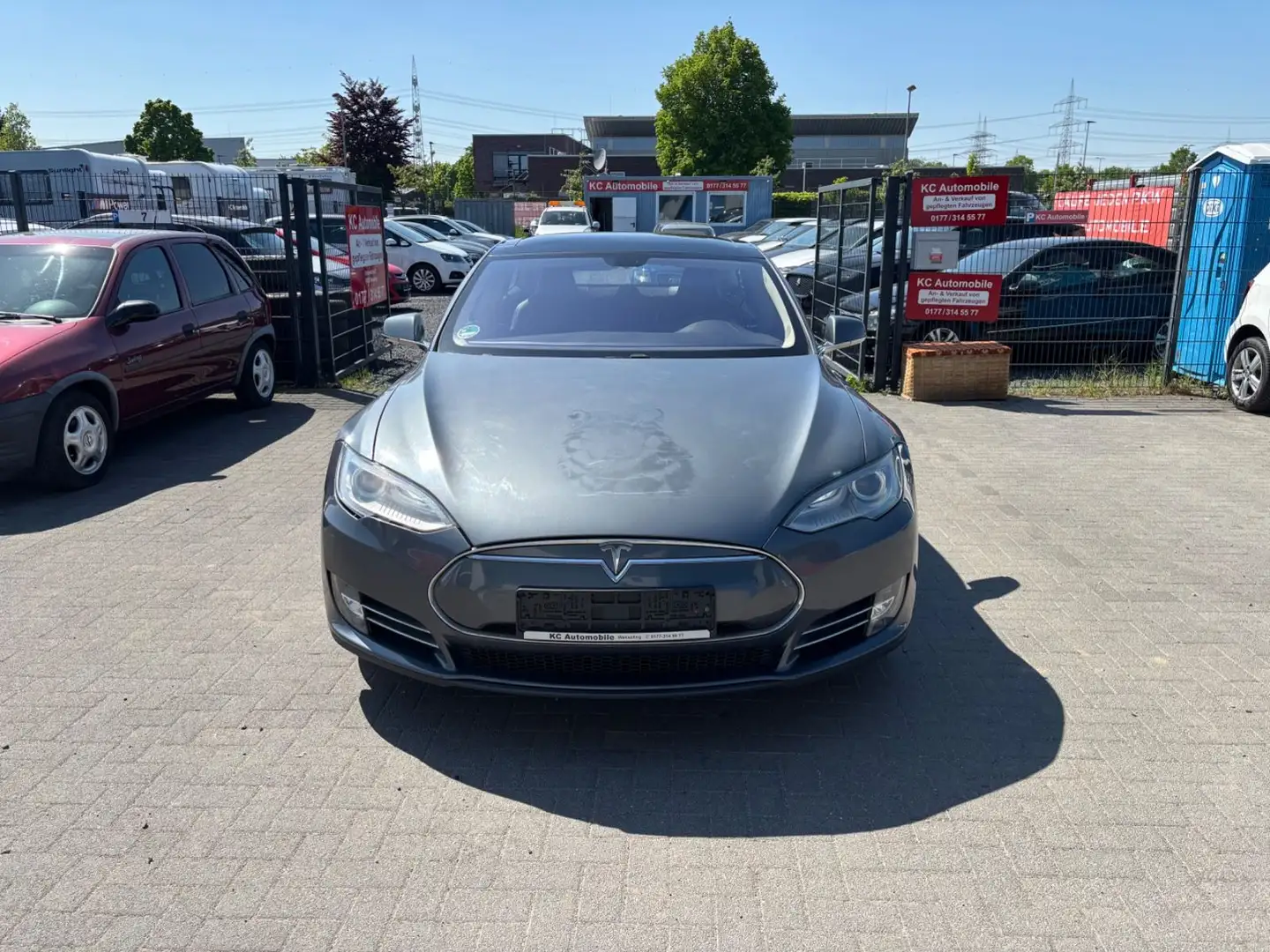 Tesla Model S 60*LEDER*KAMERA*SCHIEBEDACH*USA MODELL* Grau - 2