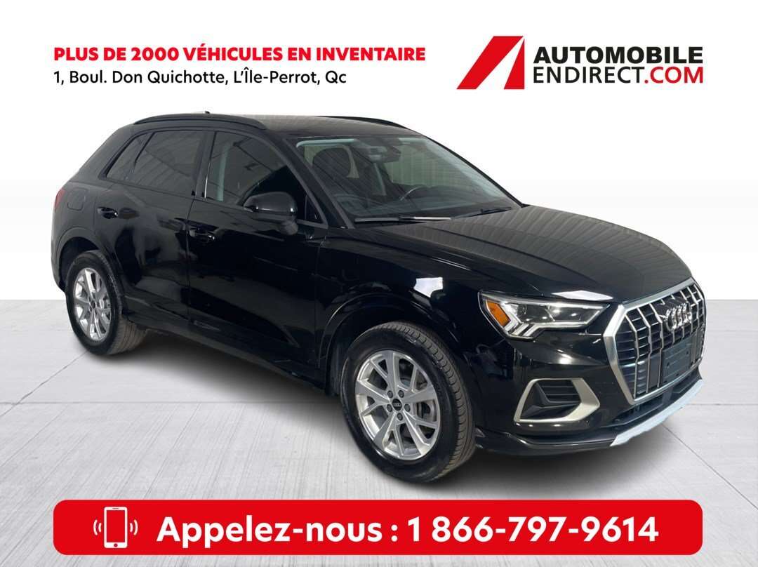 2022 Audi Q3 KOMFORT AWD Cuir Toit Mags Sièges chauffants Camér