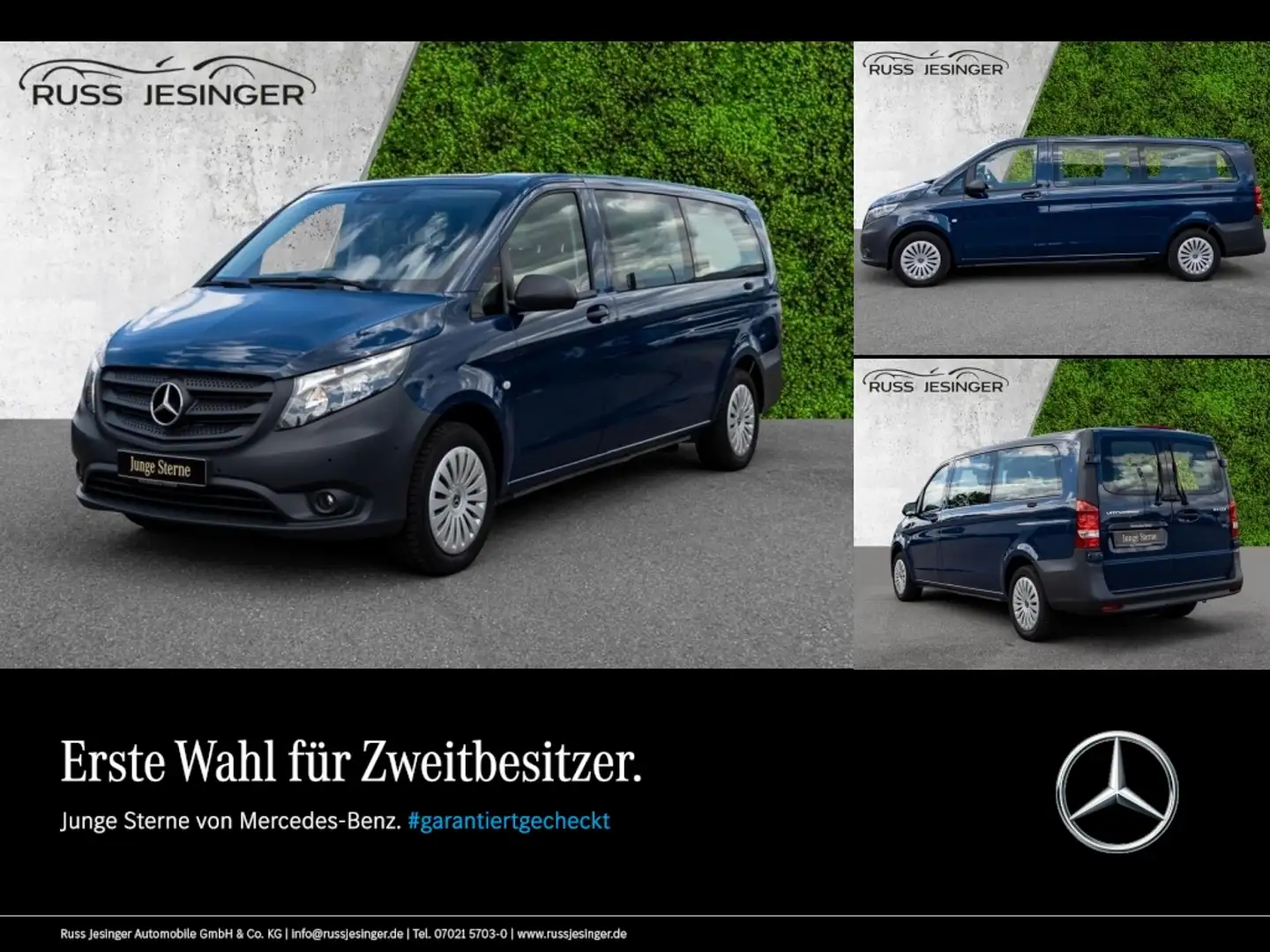 Mercedes-Benz Vito 114 CDI Tourer PRO Extralang Navi*Kamera Blau - 1