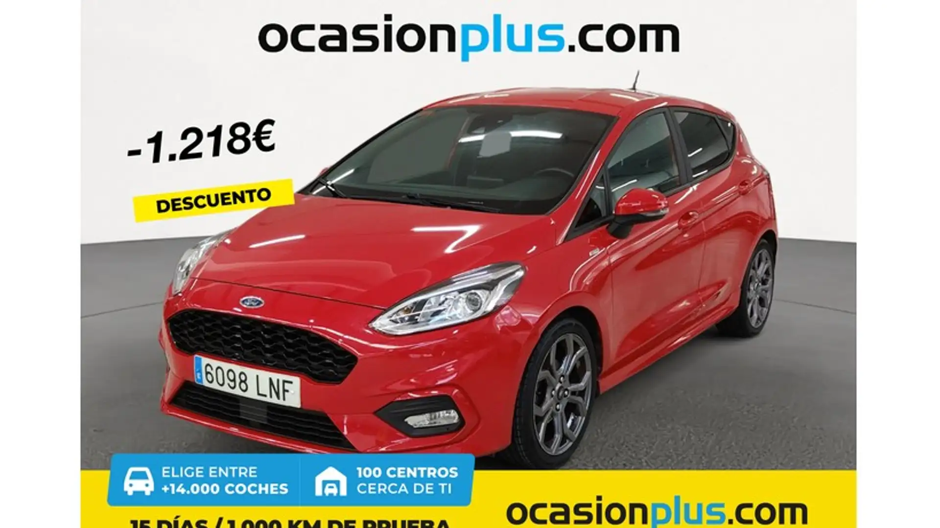 Ford Fiesta 1.0 EcoBoost S/S ST Line 95 Rojo - 1