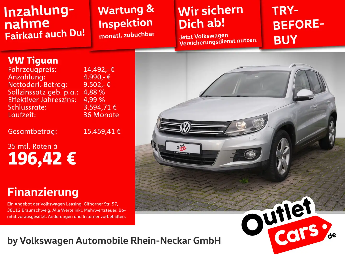 Volkswagen Tiguan 2.0 TDI Sport & Style Navi AHK PDC uvm Silber - 1