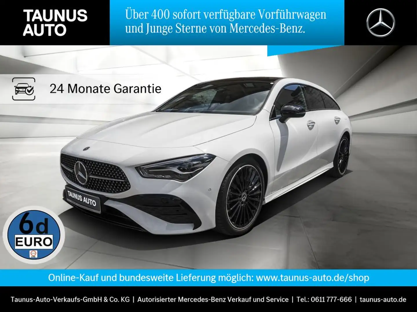Mercedes-Benz CLA 200 SB AMG-LINE ADVANCED PLUS PANORAMA NIGHT Weiß - 1