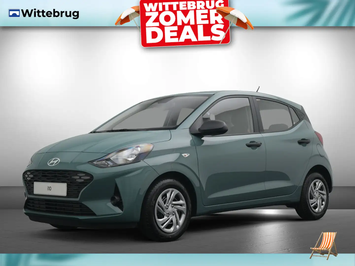 Hyundai i10 1.0 Comfort Met Navigatie, Airconditioning en Crui Groen - 1