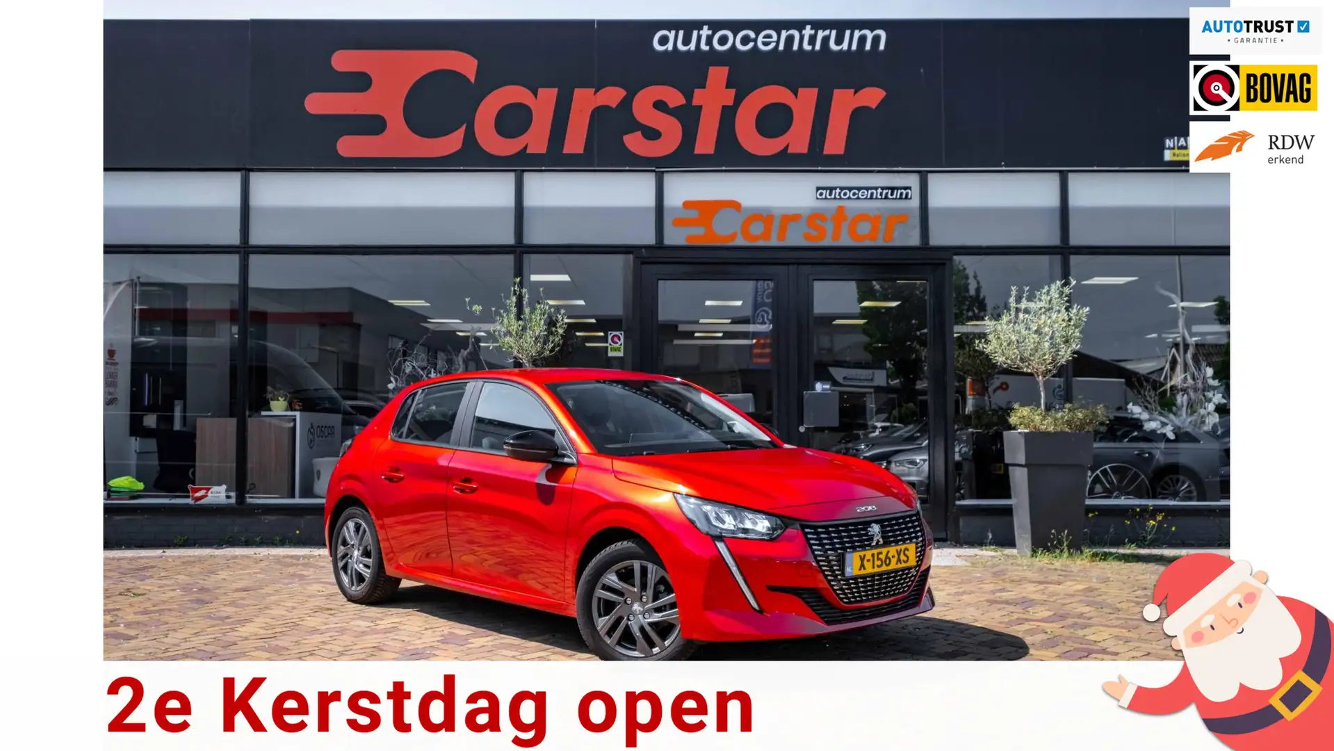 Peugeot 208 1.2 PureTech Allure|Cruise|Airco|Pdc| Rood - 1
