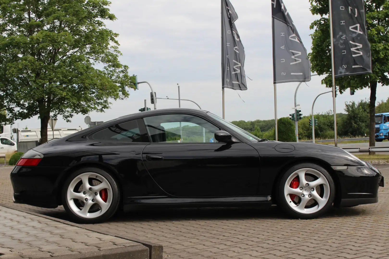 Porsche 996 4S Coupé org 43TKM Leder Xenon TOP Schwarz - 2