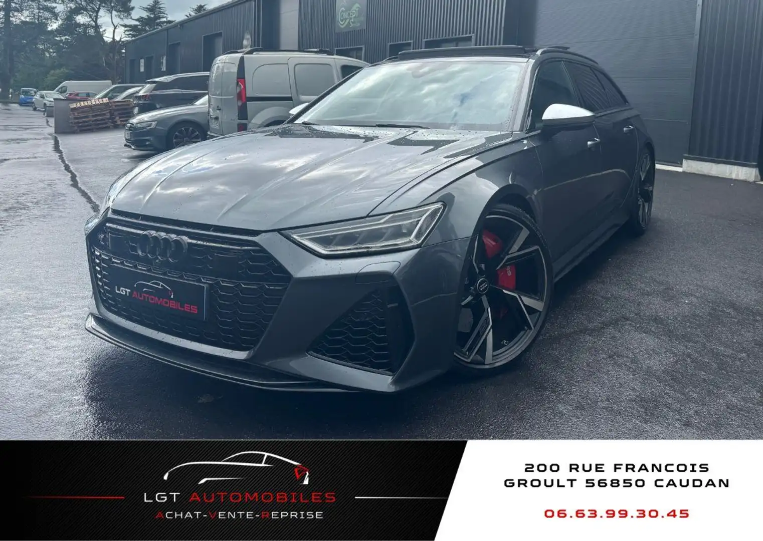 Audi RS6 Avant V 4.0 V8 TFSI 600ch quattro Tiptronic Gris - 1