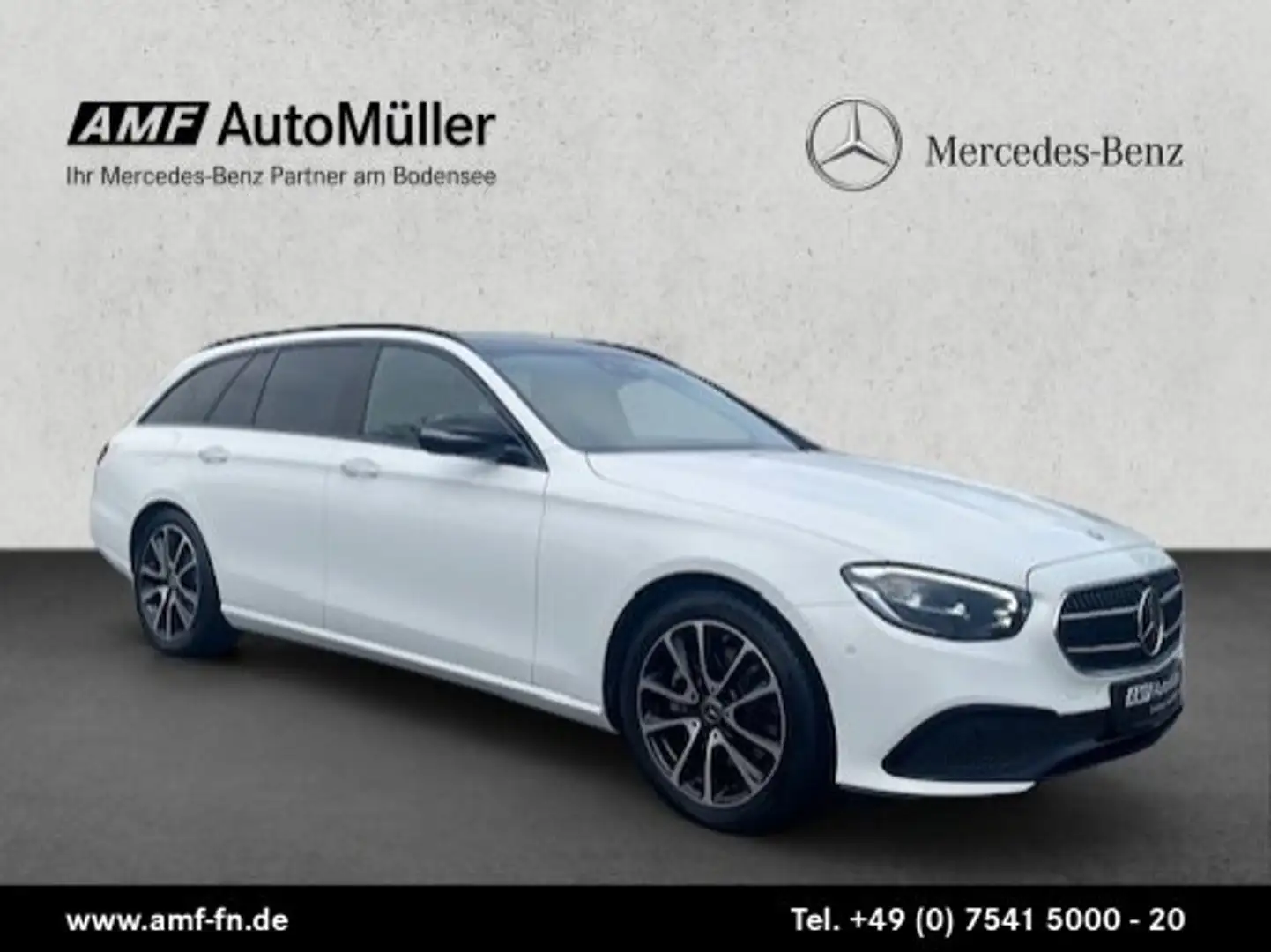 Mercedes-Benz E 220 E 220d T AVANTGARDE PANO DISTRO BURMESTER 360 Bianco - 1